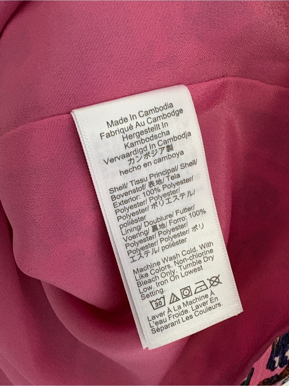 NWT J. Crew L Pink Floral V-Neck Quarter Sleeve Top - Picture 4 of 7